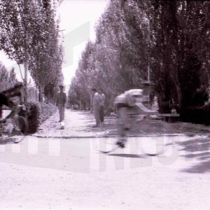 Competición ciclista en las calles de Aranjuez