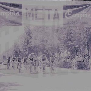 Competición ciclista en las calles de Aranjuez