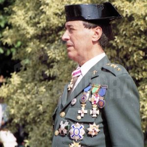El Director de la Academia de la Guardia Civil de Aranjuez, José Fernando Abós Coto, durante un acto