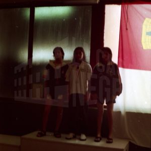 Medallistas en una competición de natación en Toledo