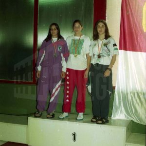 Medallistas en una competición de natación en Toledo