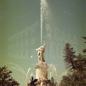 Grupo escultórico de la Fuente de Hércules y Anteo en el Jardín del Parterre en Aranjuez