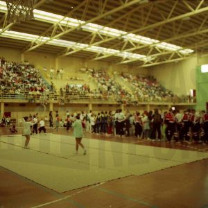 Competición de Gimnasia deportiva en el Polideportivo Agustín Marañón de Aranjuez