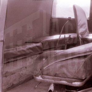 Cabina de un camión de Transportes Gálvez