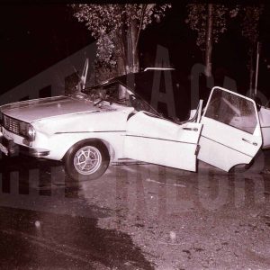 Coche accidentado en Aranjuez