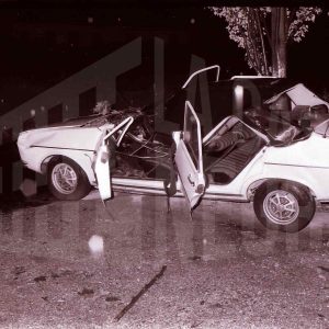 Coche accidentado en Aranjuez