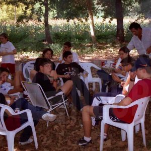 Comida campestre del Club de Natación Aranjuez en las Doce Calles en Aranjuez