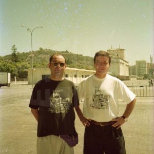 Dos hombres en el puerto de Málaga