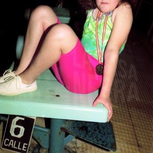 Anabel Madrigal Talavera en la piscina del Polideportivo de Aranjuez