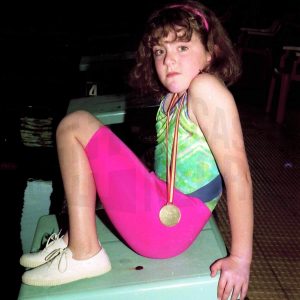 Anabel Madrigal Talavera en la piscina del Polideportivo de Aranjuez