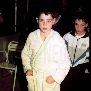 Dos nadadores en la instalaciones de una piscina