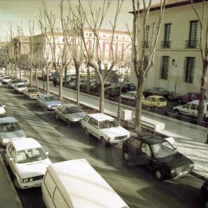 Vista de la Calle Capitán de Aranjuez en invierno