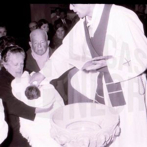 Bautizo de José Luís Talavera Gálvez en la Iglesia de Alpajés