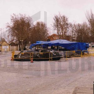 Obras en la Glorieta de Fernando VI en Aranjuez