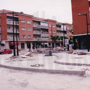 Obras de acondicionamiento en el cruce de las calles Moreras y Foso en Aranjuez