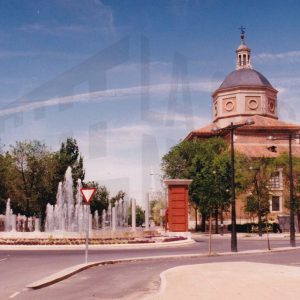Fuente en la confluencia de las calles Moreras y Foso en Aranjuez