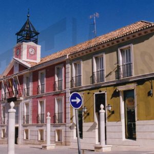 Fachada del Ayuntamiento de Aranjuez y Casa Jacinto