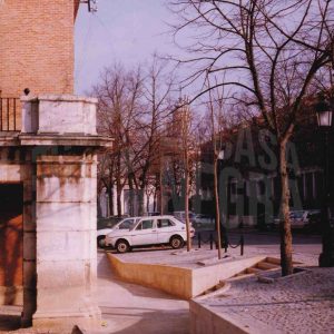 Perspectiva de la Calle San Antonio y confluencia con la Plaza de Parejas en Aranjuez