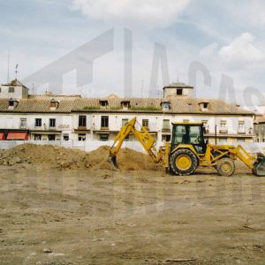 Obras de reforma en la Plaza de la Constitución de Aranjuez