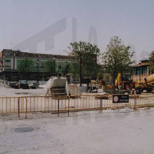 Obras de reforma en la Plaza de la Constitución de Aranjuez