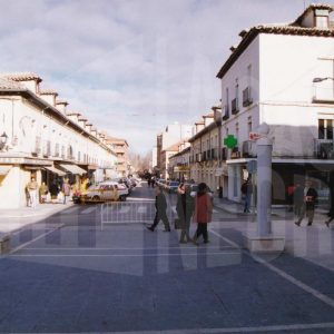 Panorámica de la Calle Stuart de Aranjuez desde la Plaza de la Constitución