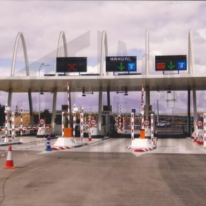 Cabinas de peaje de la R 4 en Aranjuez