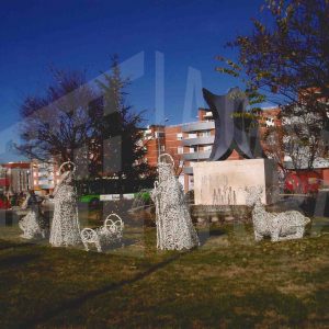 Belén en la Glorieta del 1º de mayo de Aranjuez