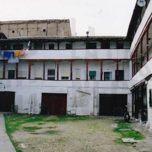 Corredores y patio de la corrala de la Casa Grande en Aranjuez