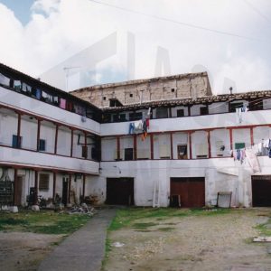 Corredores y patio de la corrala de la Casa Grande en Aranjuez