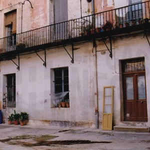 Corredor y patio de la corrala de la Casa Carmena  en la Calle Capitán en Aranjuez