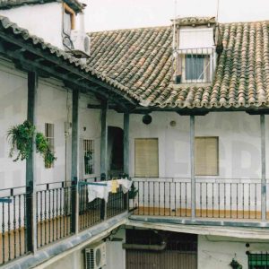 Corredor en una corrala en la Calle Stuart en Aranjuez