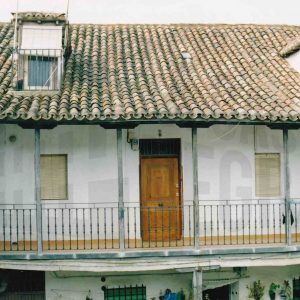 Corredor en una corrala en la Calle Stuart en Aranjuez