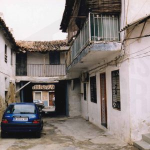 Patio, terraza y corredor de una corrala ya desaparecida en la Calle San Pascual de Aranjuez