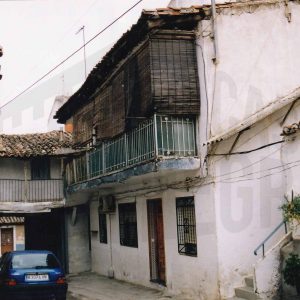 Patio, terraza  y corredor de una corrala ya desaparecida en la Calle San Pascual de Aranjuez