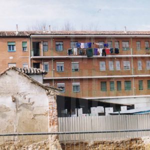 Corredores de una corrala en la Calle Florida en Aranjuez