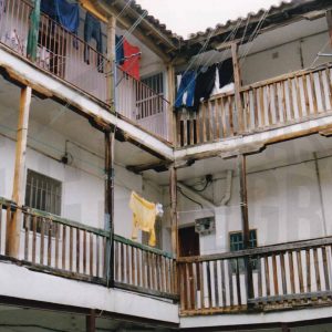 Corredores en una corrala de la Calle Florida de Aranjuez