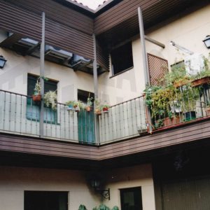 Corredores de una corrala en la Calle Florida de Aranjuez