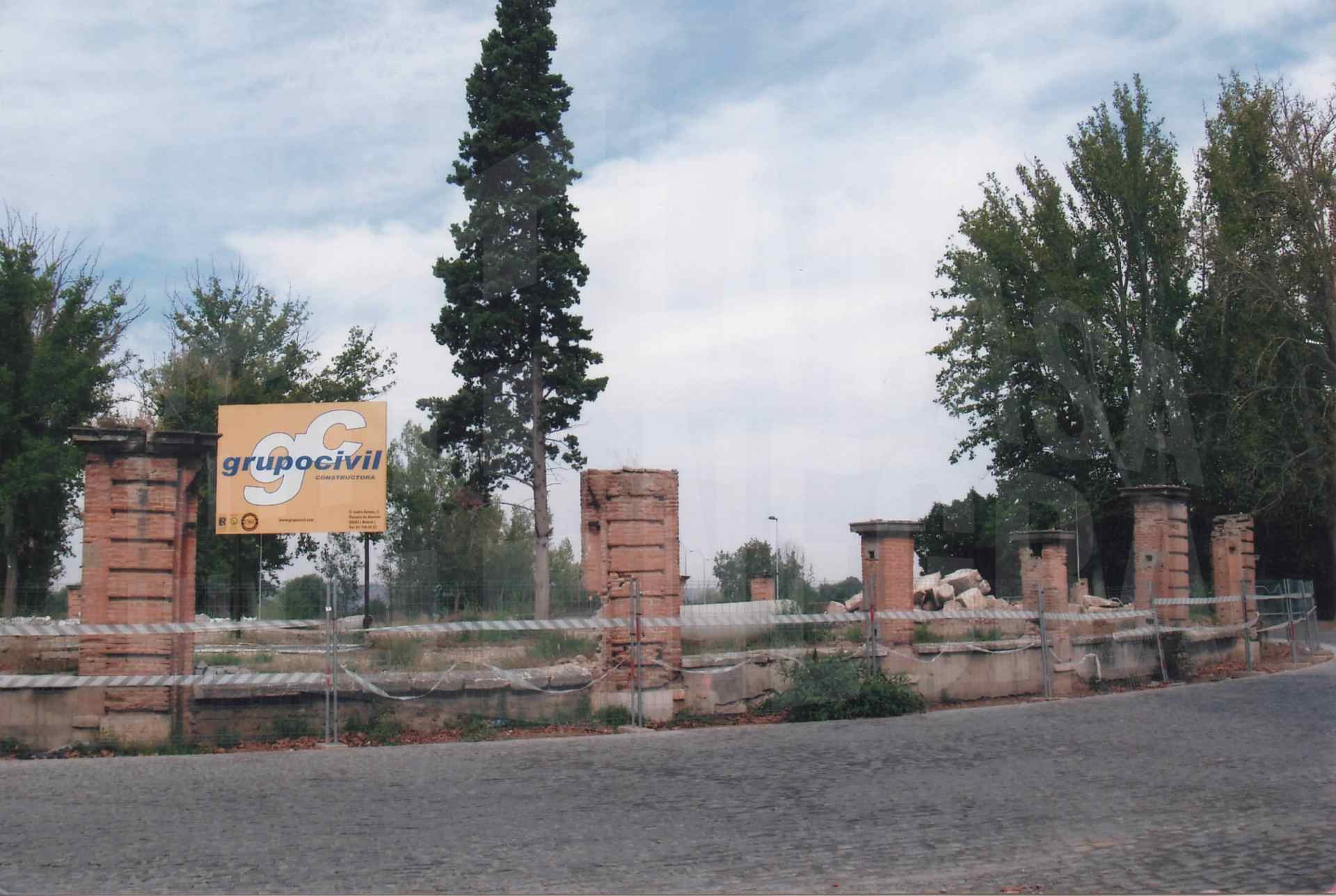 La Glorieta de las Doce Calles de Aranjuez en obras