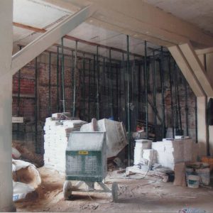 Obras de rehabilitación del interior del Palacio de Osuna en Aranjuez