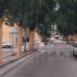 Obras de urbanización en la calle Montesinos de Aranjuez