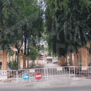 Obras de urbanización en la calle Montesinos de Aranjuez
