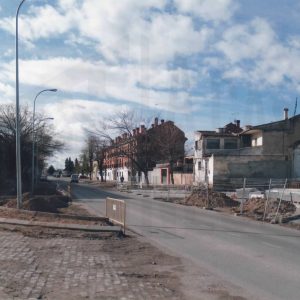 Obras de construcción de la Glorieta de Robert Bosch en Aranjuez