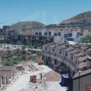 Viviendas unifamiliares en construcción en la Ciudad de las Artes en Aranjuez