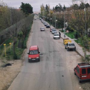 El Paseo del Deleite desde el puente del tren en Aranjuez