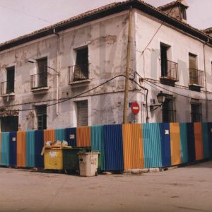 Edificio desaparecido en la calle Postas esquina calle de la Rosa en Aranjuez