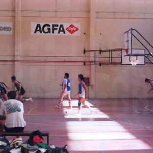 Partido de baloncesto en el Pabellón Agustín Marañón de Aranjuez