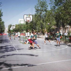 Torneo de Baloncesto 3×3 en la Calle del Príncipe, en Aranjuez