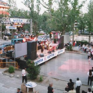 Acto electoral del PP con motivo de las Elecciones Municipales de 1995, en Aranjuez