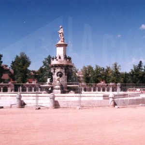Fuente de Venus (o de la Mariblanca) vallada, en Aranjuez