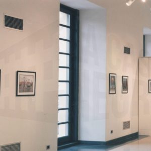 Detalle de las obras de la exposición fotográfica «Jardines» de A.Talavera, en el Centro Cultural Isabel de Farnesio de Aranjuez